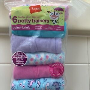 Hanes Toddler Girls' Trainer Briefs - Pink, Purple, Blue